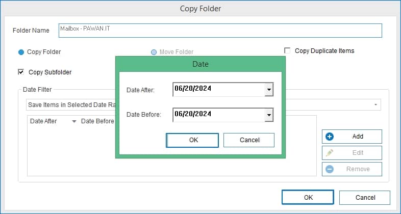 Add button to add Date After 